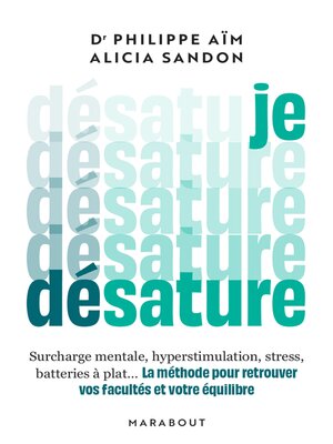 cover image of Je désature